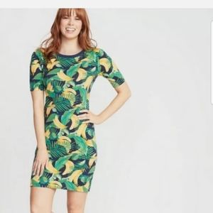 Old Navy Women's Sz. M Banana Jungle Tropical Dres
